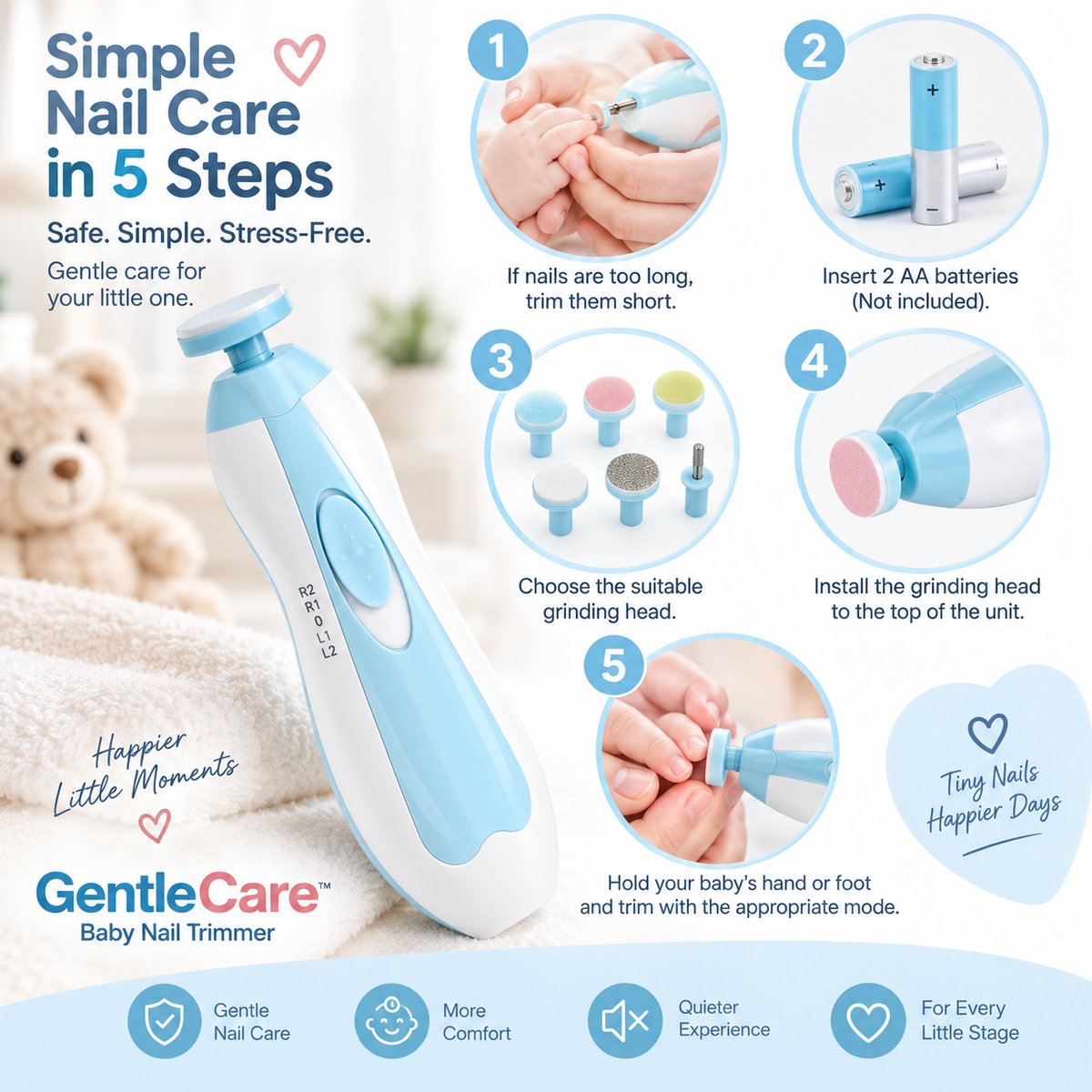 GentleCare Baby Nail Trimmer
