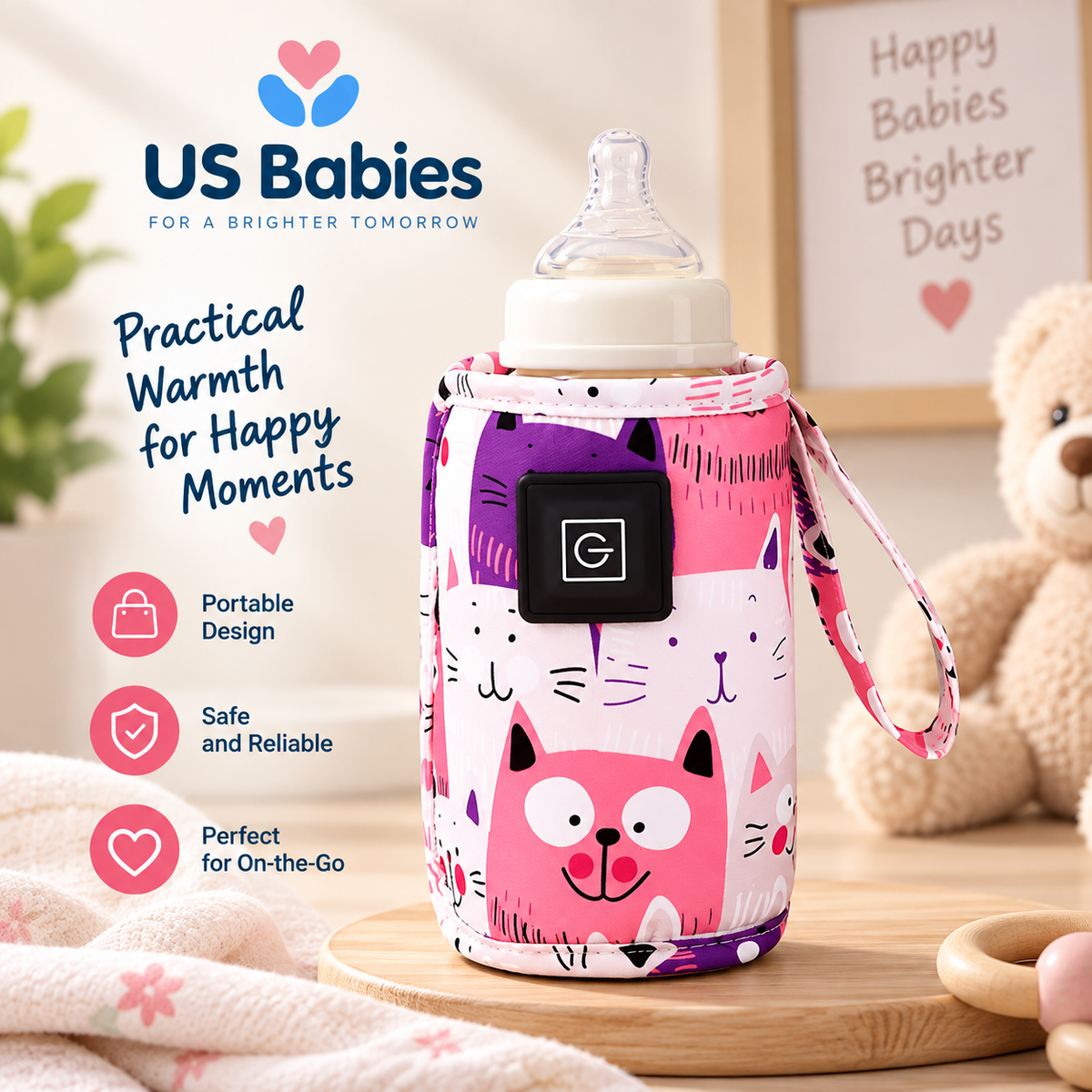 US Babies NurtuWarm Bottle Warmer