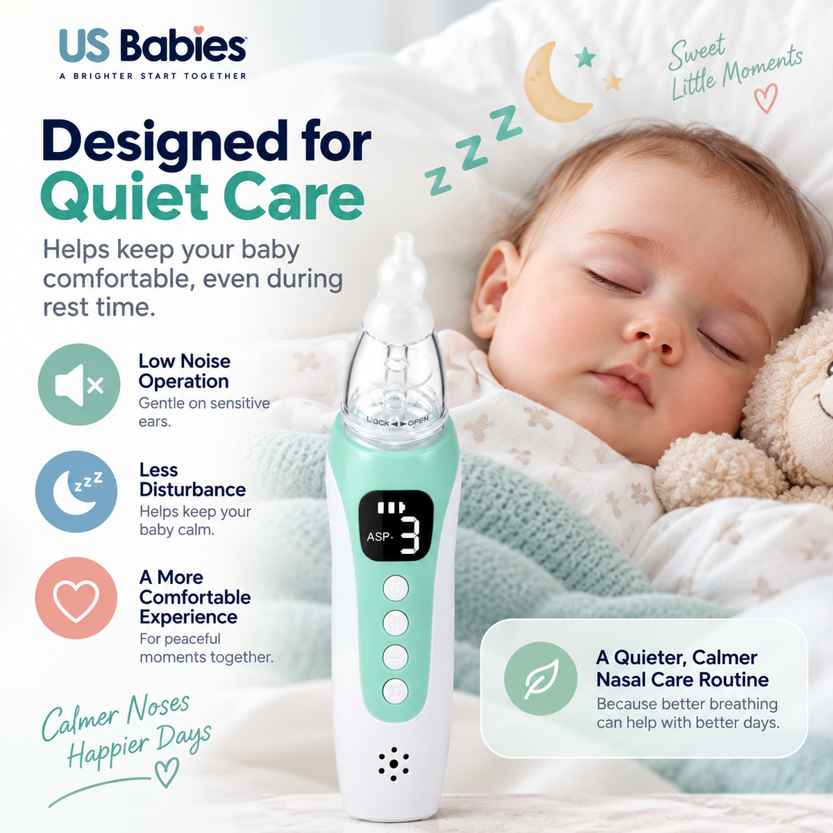 GentleCare Electric Baby Nasal Aspirator