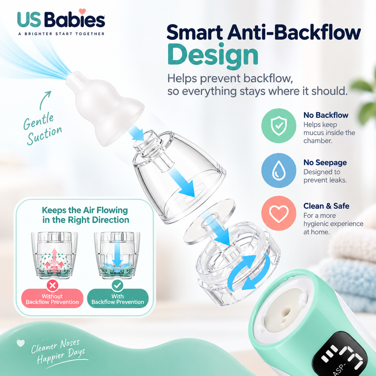 GentleCare Electric Baby Nasal Aspirator