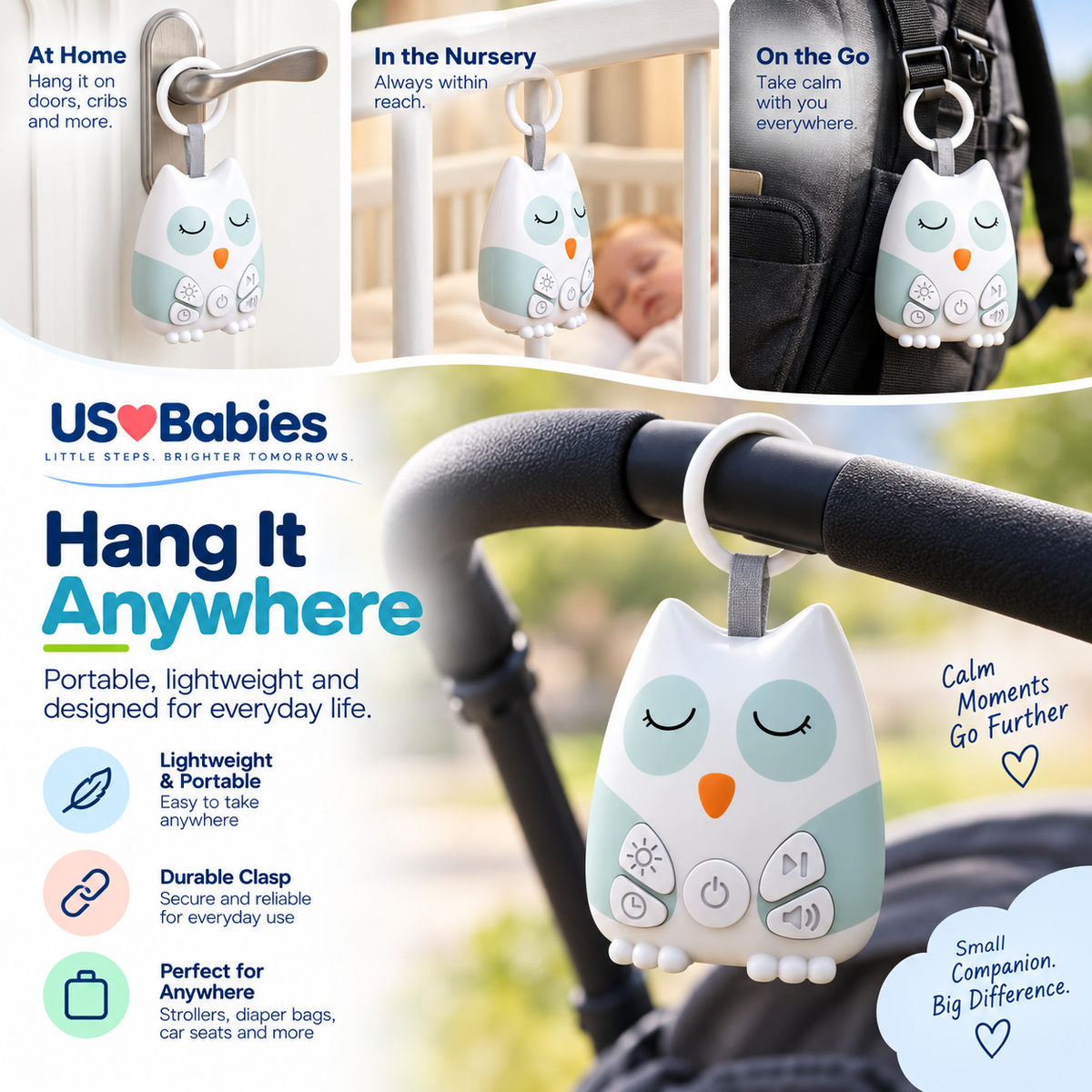 US Babies CalmOwl Baby Sound Machine