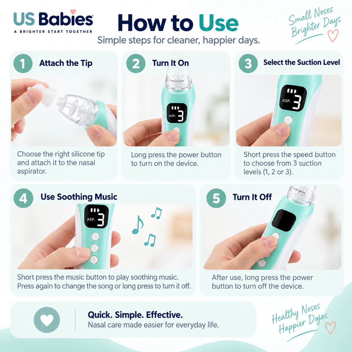 GentleCare Electric Baby Nasal Aspirator
