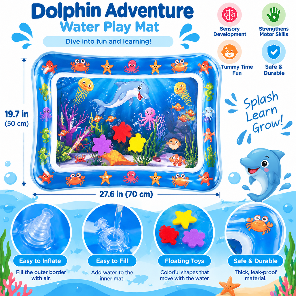 Tummy Time Water Play Mat