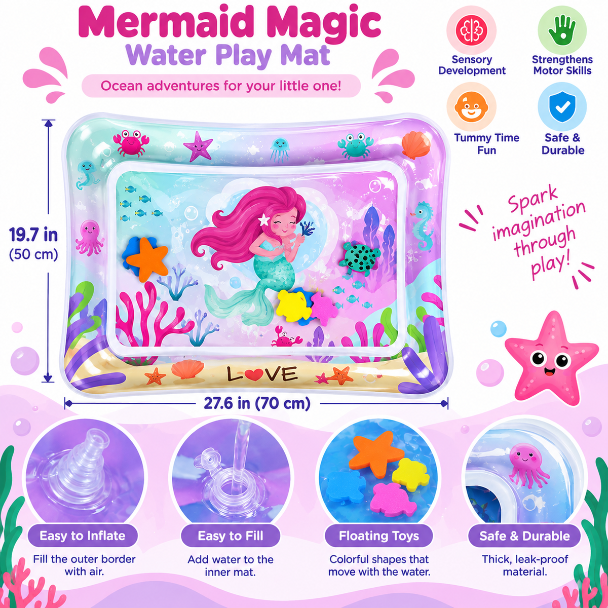 Tummy Time Water Play Mat