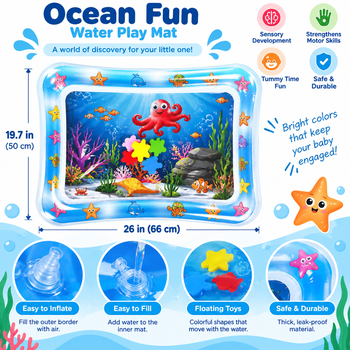 Tummy Time Water Play Mat