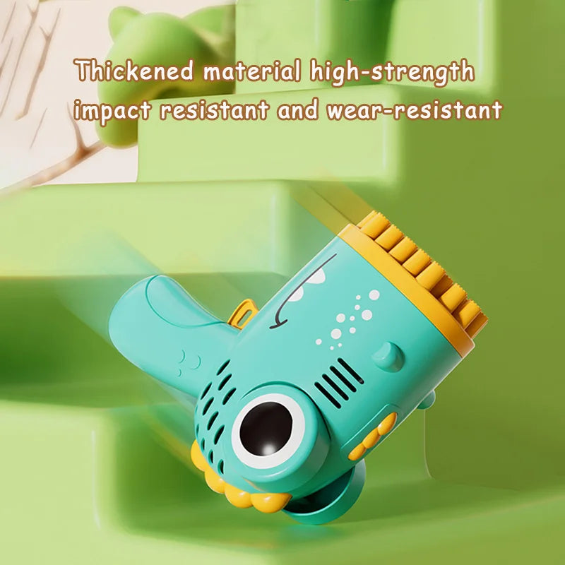 Electric Dino Bubble Gun Kids Outdoor Party Toy