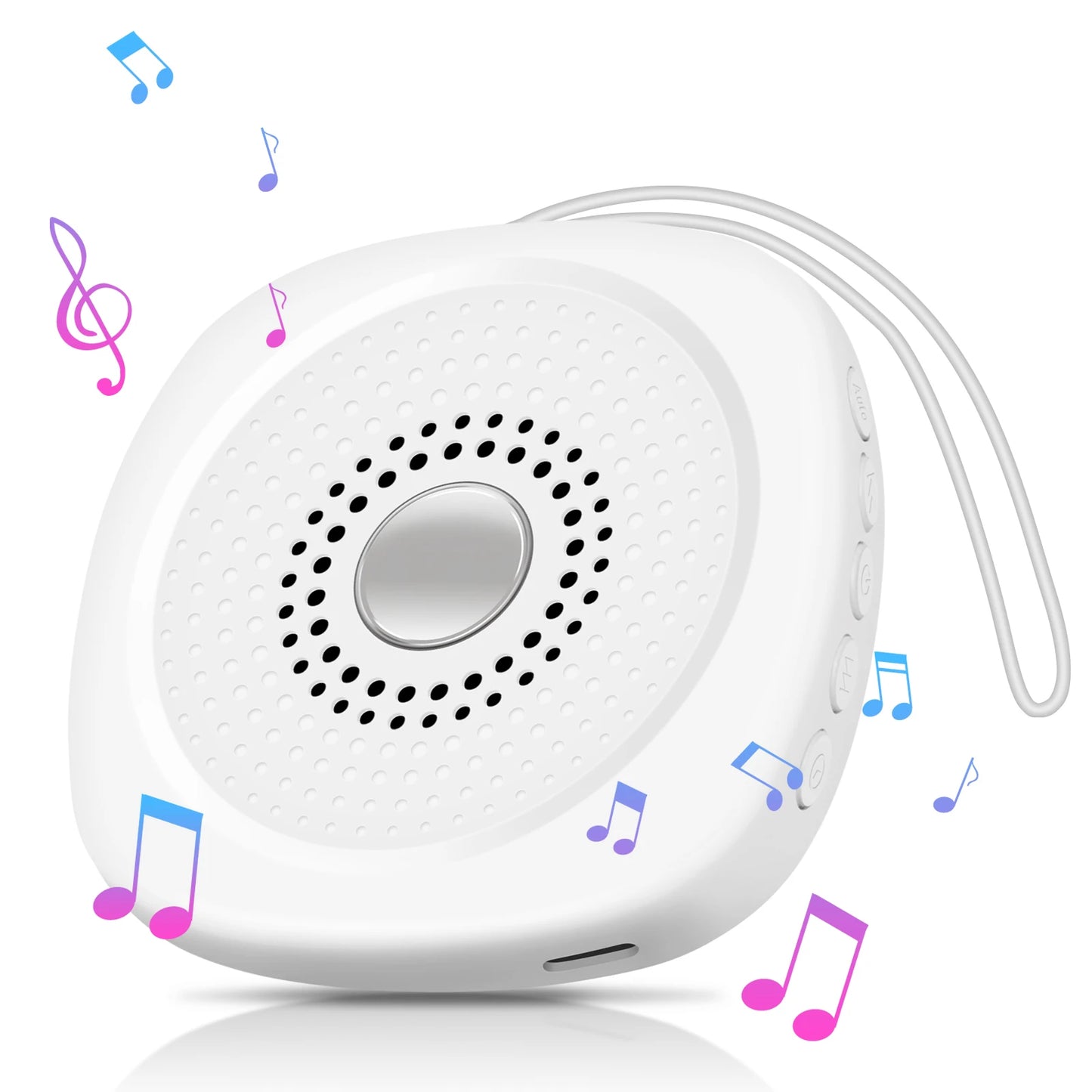 White Noise Sleep Aid Portable Baby Timed Sleep Aid Device with Multiple Sound Effects Suitable for Assisting Sleep in Adults and The Elderly