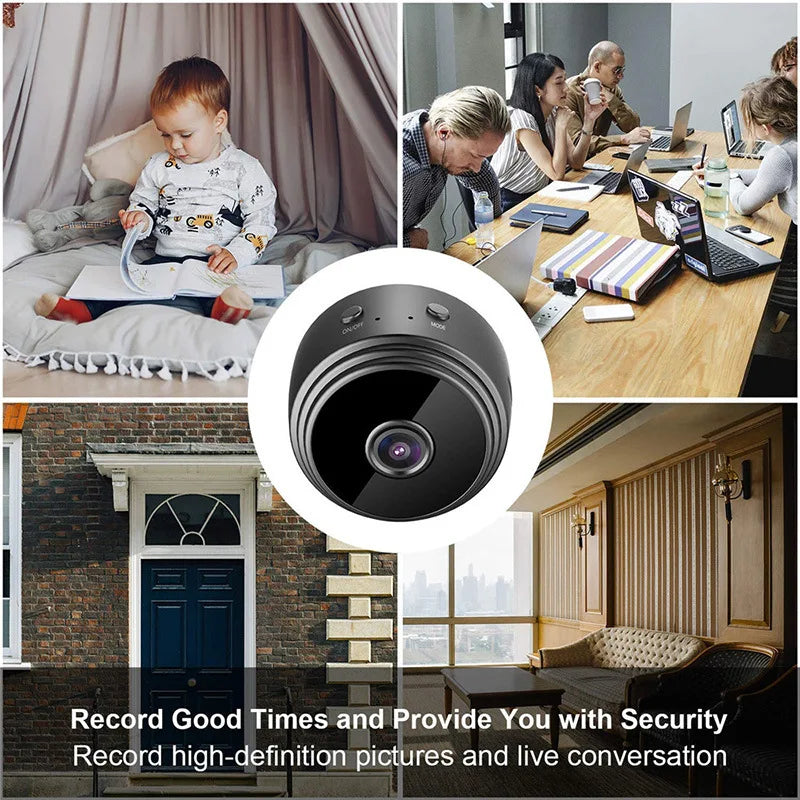 Mini Camera Wi Fi 1080 HD - Home Security with Night Vision