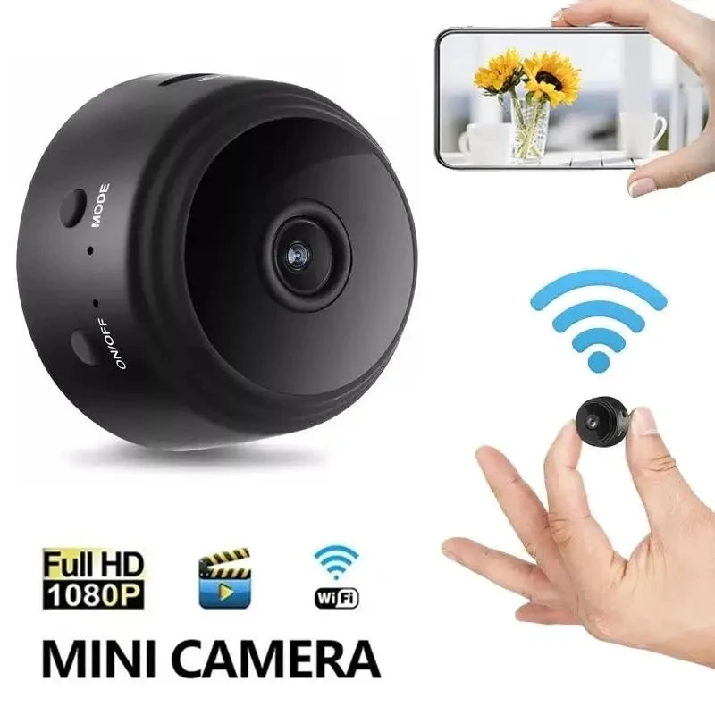 Mini Camera Wi Fi 1080 HD - Home Security with Night Vision
