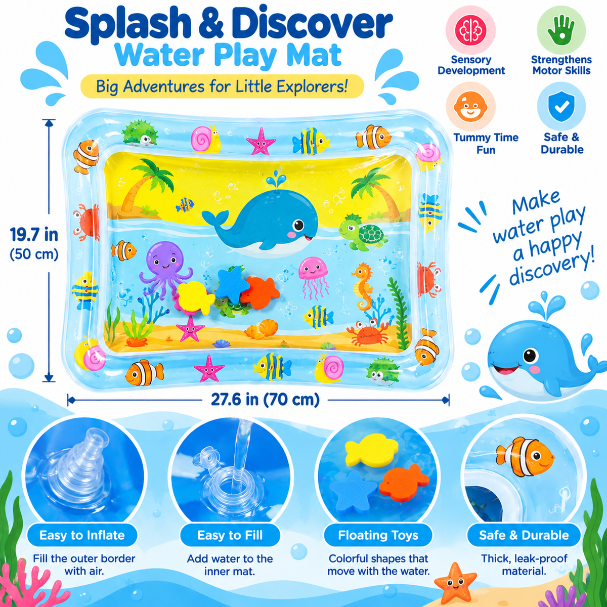 Tummy Time Water Play Mat